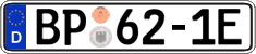 German license plate, Authorities and federal agencies