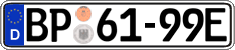 German license plate, Authorities and federal agencies