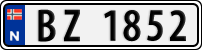 License plate of Norway, Trailers, motorcycles, special vehicles
