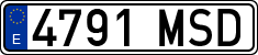 License plates of Spain, Ordinary (2000)