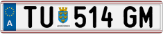 License plate of Austria, Regular plates