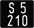 License plate of Austria, 1947 year system
