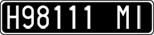 License plate of Italy, Cars (1927 year series)
