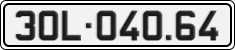 License plate of Vietnam, Cars