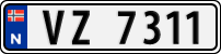 License plate of Norway, Trailers, motorcycles, special vehicles
