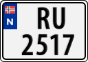 License plate of Norway, Trailers, motorcycles, special vehicles