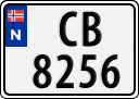 License plate of Norway, Trailers, motorcycles, special vehicles