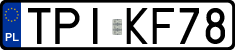 License plates of Poland, Regular car plates