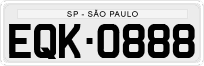 License plate of Brazil, Private owners (1990)