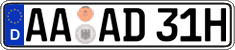 German license plate, Plates for oldtimers (type 