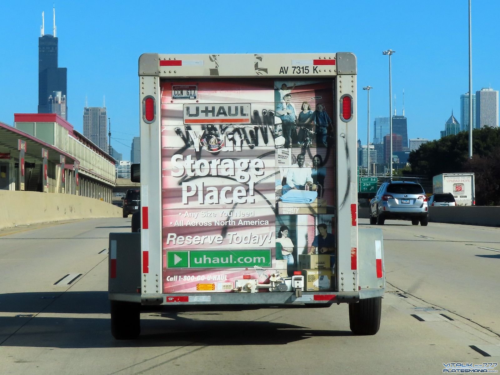 CCN 617, U-Haul 5' x 8' Cargo Trailer (AV) 