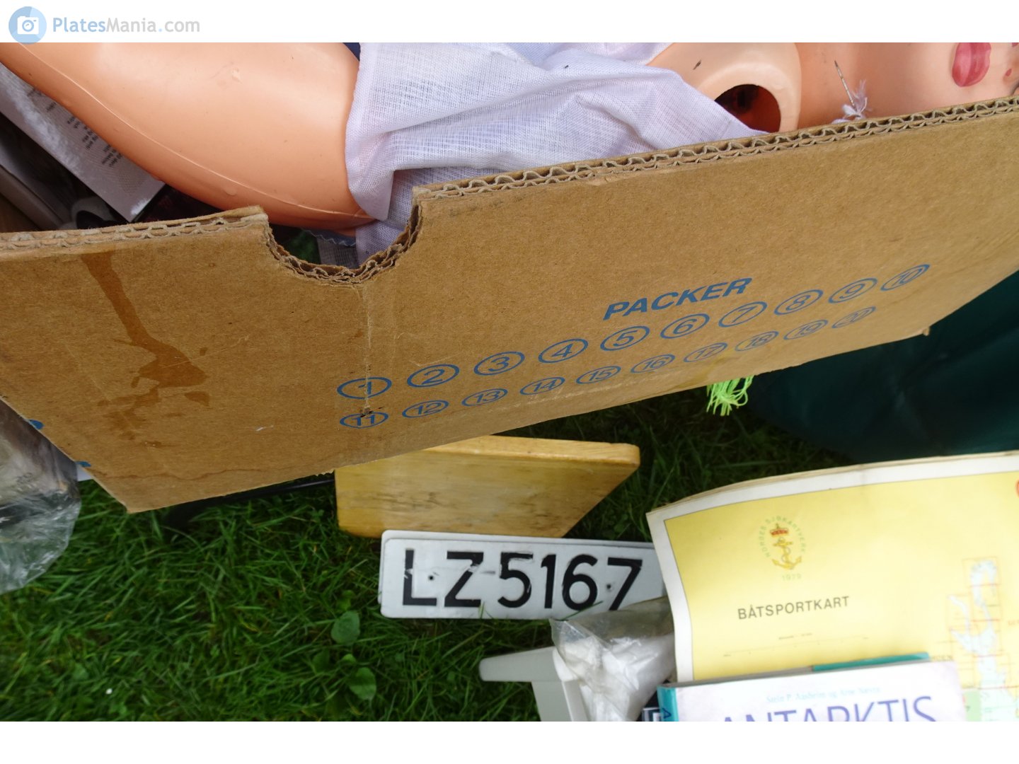 LZ 5167, License plate without vehicle 