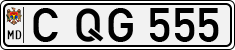 License plate of Moldova, Cars (1992)