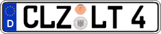 German license plate, Regular plates