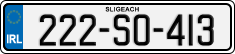 License plate of Ireland, Regular plates