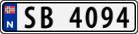 License plate of Norway, Trailers, motorcycles, special vehicles