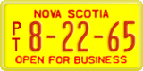 Nova Scotia, Semi trailer (P/T 1-23-45)