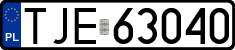 License plates of Poland, Regular car plates