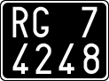 License plate of Italy, Cars (1927 year series)