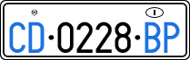 License plate of Italy, Diplomatic