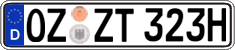 German license plate, Plates for oldtimers (type 