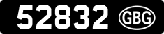 License plate of Guernsey, Regular plates