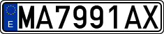 License plates of Spain, 1971 year series
