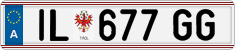 License plate of Austria, Regular plates