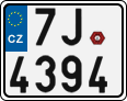 License plate of the Czech Republic, Motorcycles (2001)