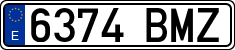 License plates of Spain, Ordinary (2000)