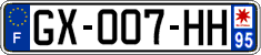 French license plate, SIV (ordinary)
