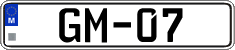 License plate of Malta, High authorities (GM-12)