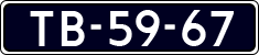 License plate of the Netherlands, Commercial Vehicles (1951-1994 system)