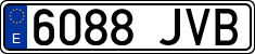 License plates of Spain, Ordinary (2000)