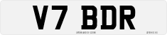 License plate of the United Kingdom, 1983 year system