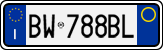 License plate of Italy, Cars (1994 year series)