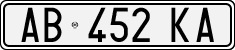 License plate of Italy, Cars (1994 year series)