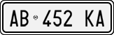 License plate of Italy, Cars (1994 year series)