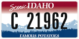Idaho, Vanity Plates
