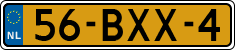 License plate of the Netherlands, Heavy Commercial Vehicles (1994 system)