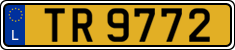 License plate of Luxembourg, 2003 year system