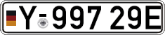 German license plate, Military