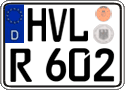 German license plate, Regular plates