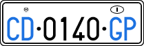 License plate of Italy, Diplomatic