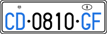 License plate of Italy, Diplomatic