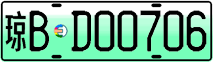 License plate of China, Electric vehicles