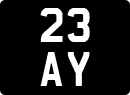 License plate of the United Kingdom, 1932 year system