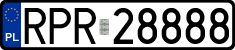 License plates of Poland, Regular car plates