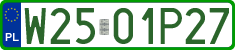 License plates of Poland, Professional plates