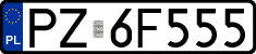 License plates of Poland, Regular car plates